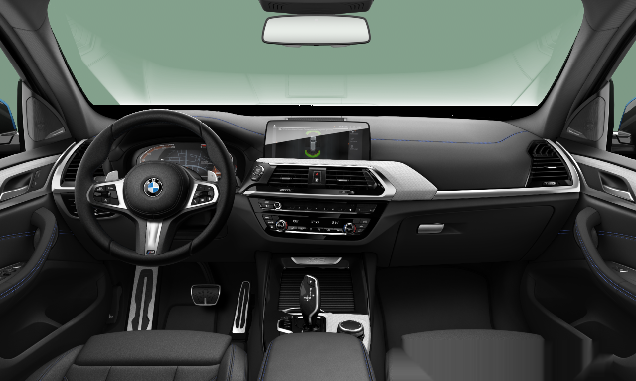Interior of 2019 BMW X3 xDrive20d (G01), VIN WBAUZ36060N023072
