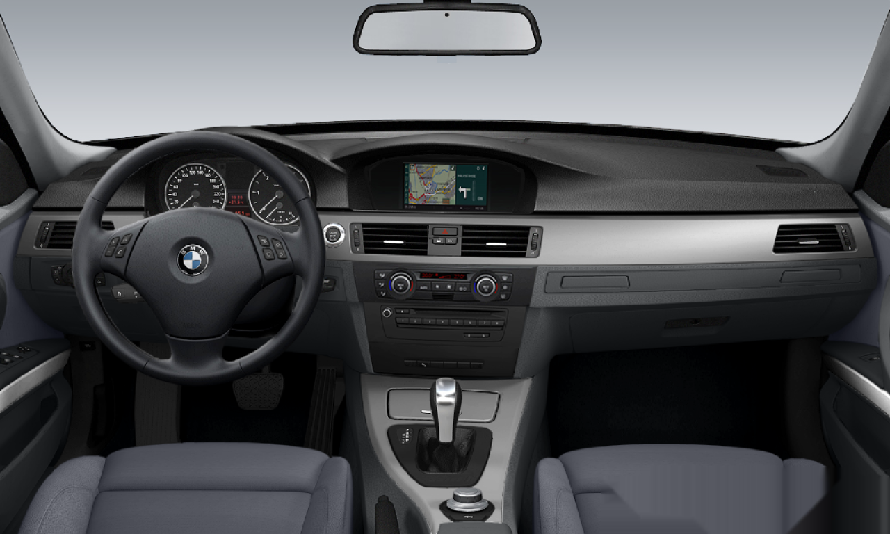 Interior of 2005 BMW 320i (E90), VIN WBAVA71010VA40794