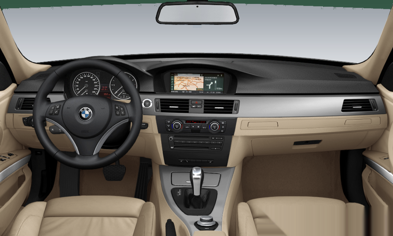 Interior of BMW 320i (E90), VIN WBAVA71020VA42795