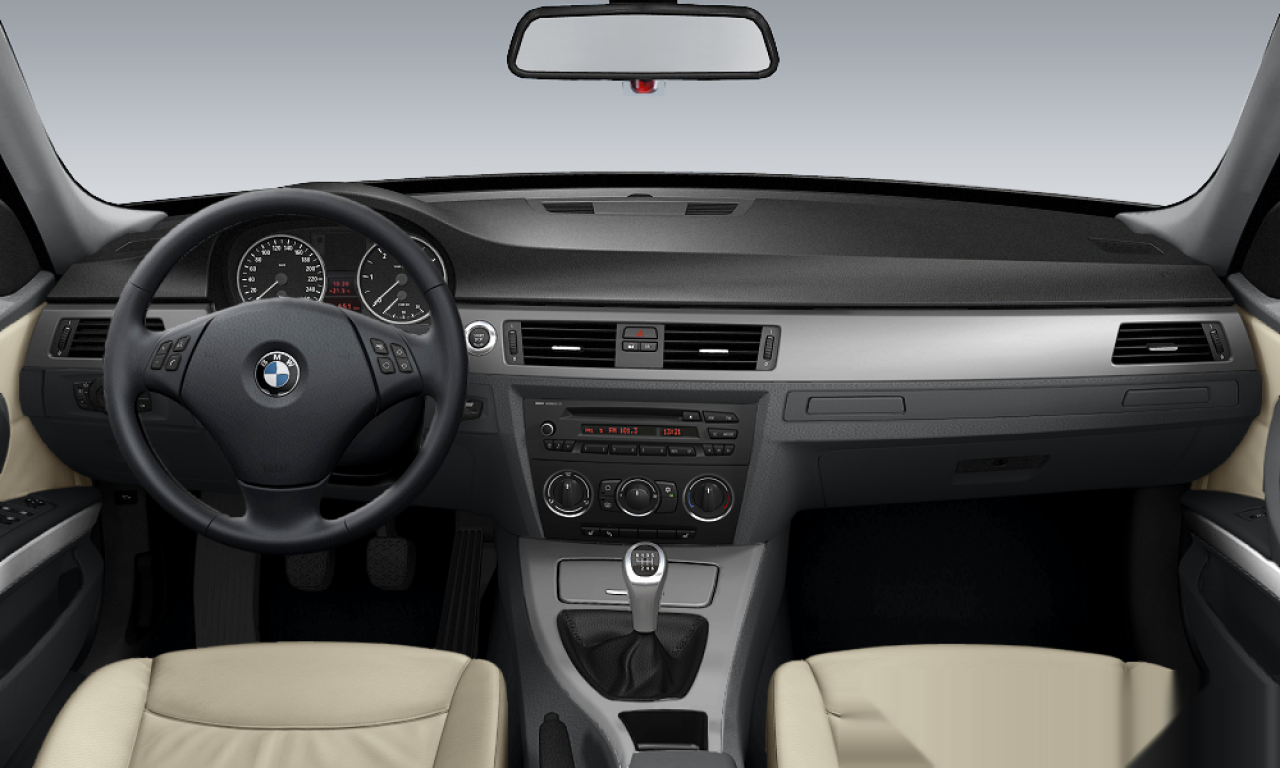 Interior of 2006 BMW 320i (E90), VIN WBAVA71030PR96361
