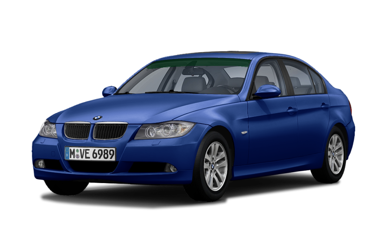 Exterior of 2007 BMW 320i (E90), VIN WBAVA76000NL34192