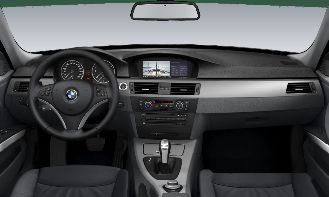 Interior of 2005 BMW 320i (E90), VIN WBAVA76010NK11940