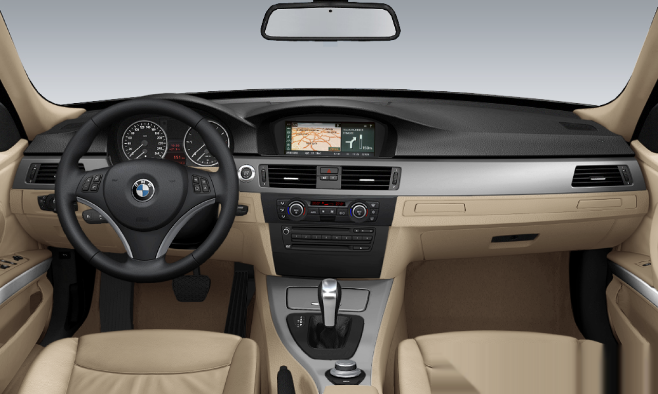 Interior of 2005 BMW 325i (E90), VIN WBAVB11050KT59625