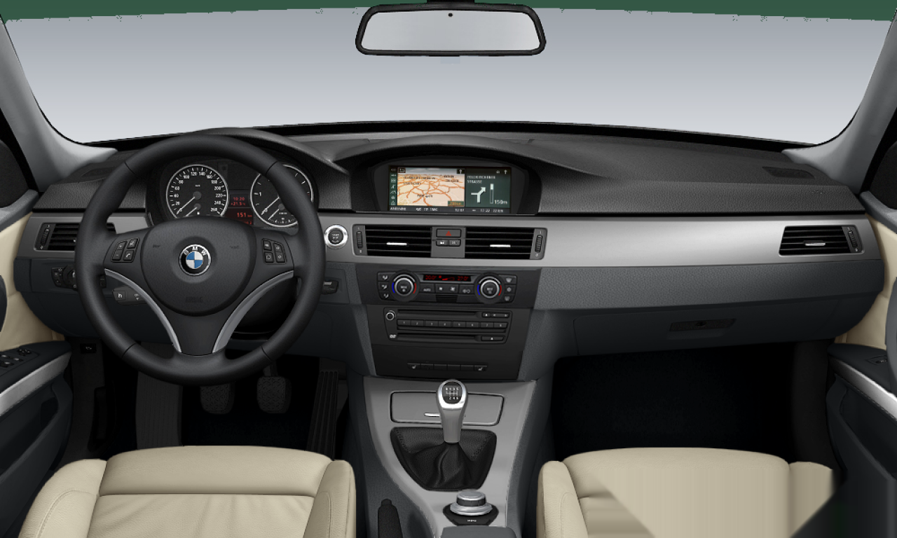 Interior of 2005 BMW 330i (E90), VIN WBAVB31080PP95822