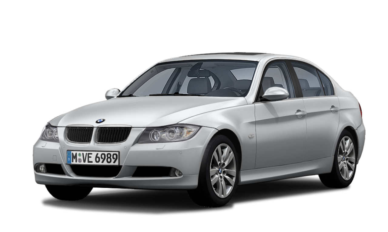 Exterior of BMW 330i (E90), VIN WBAVB31080PR24187