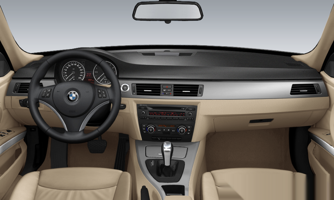 Interior of BMW 330i (E90), VIN WBAVB31096PR23218