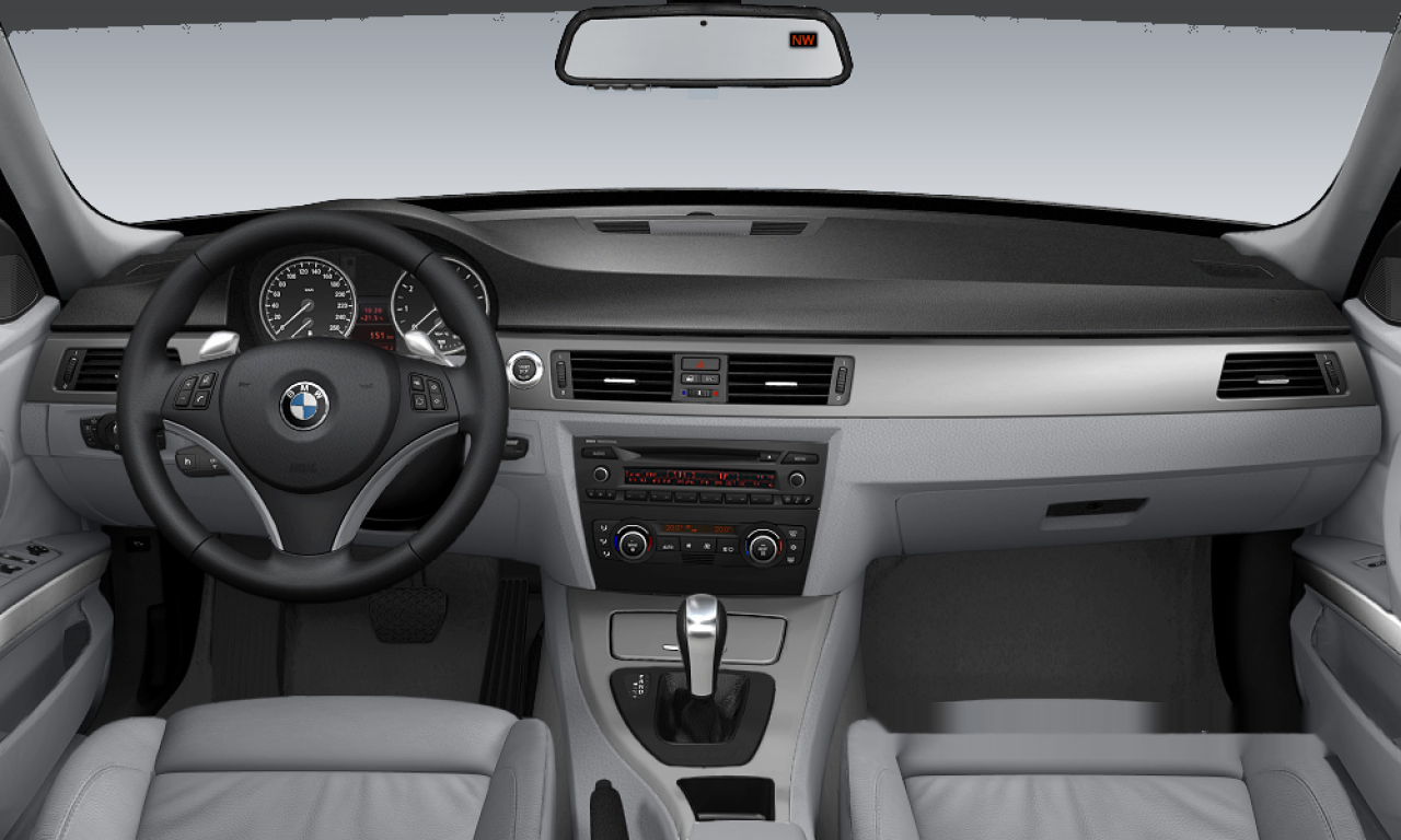 Interior of BMW 335i (E90), VIN WBAVB73578VH24721