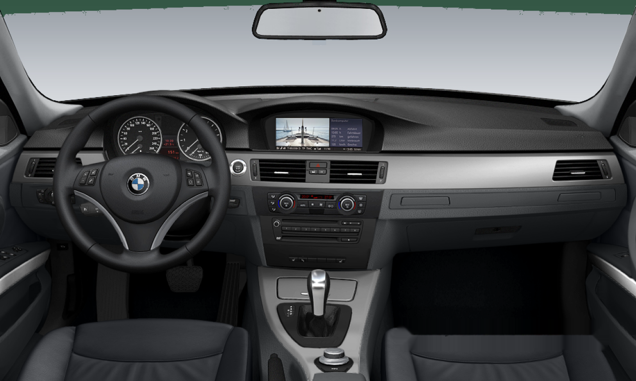 Interior of 2007 BMW 335i (E90), VIN WBAVB76010NE95182