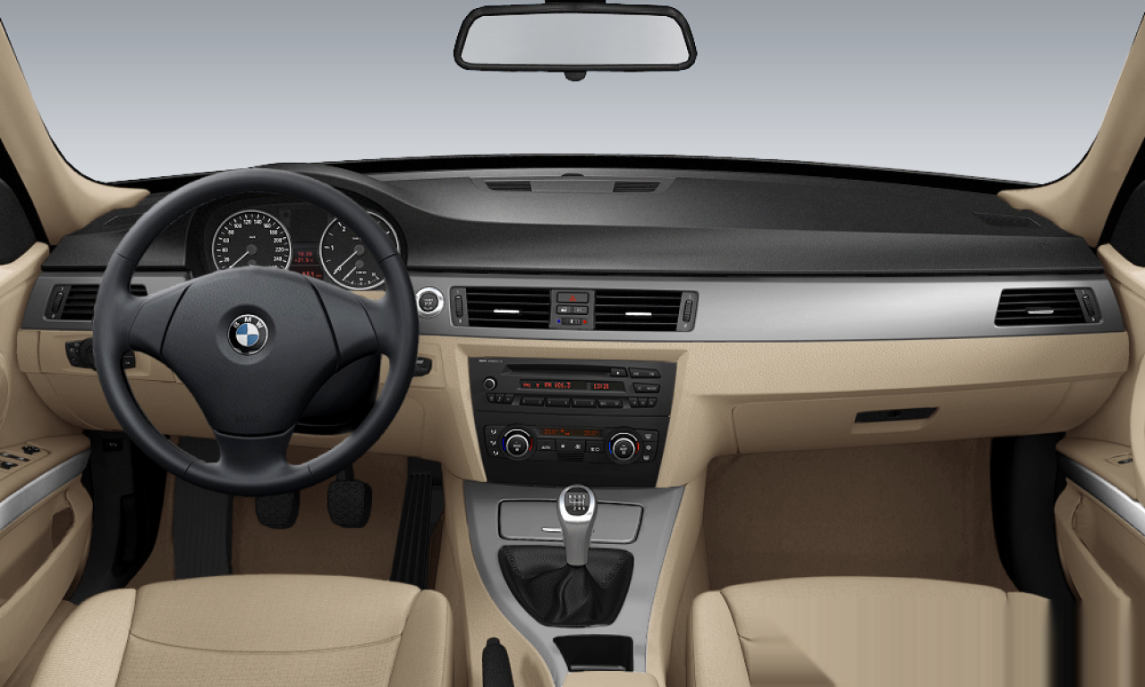 Interior of BMW 318d (E90), VIN WBAVC11020VE21450