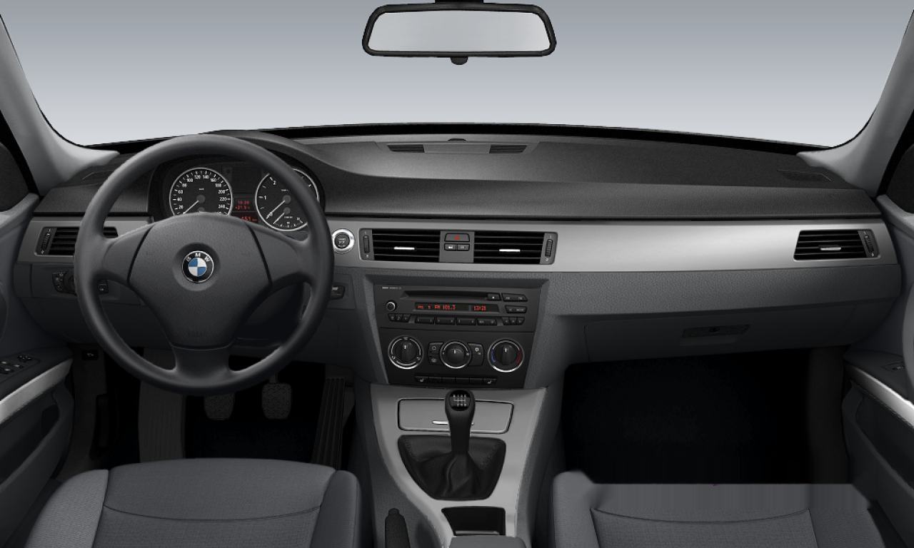 Interior of 2006 BMW 318d (E90), VIN WBAVC11040VE09798