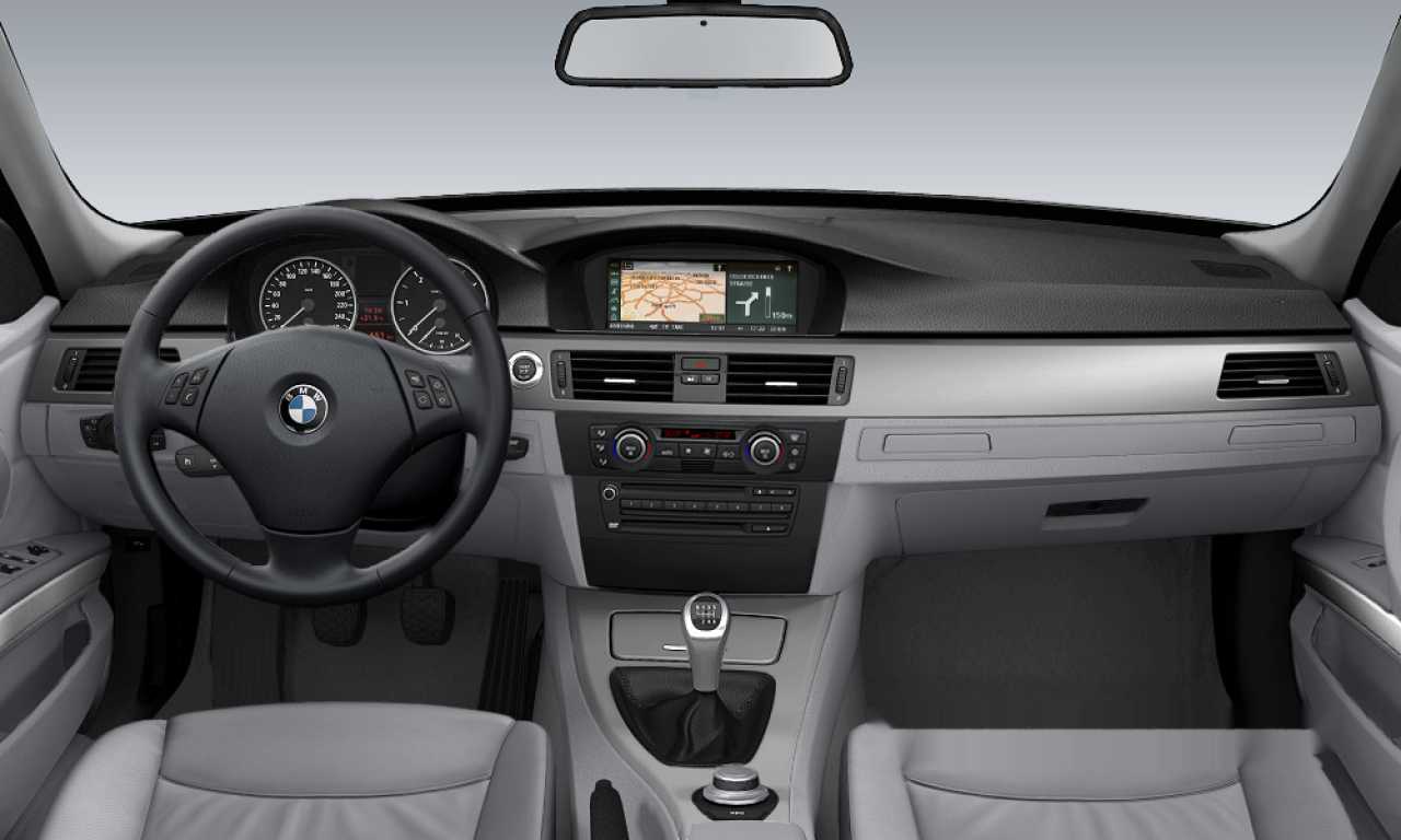 Interior of 2005 BMW 320d (E90), VIN WBAVC31000KU48477
