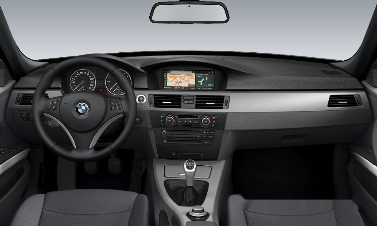 Interior of BMW 320d (E90), VIN WBAVC31000VC57563