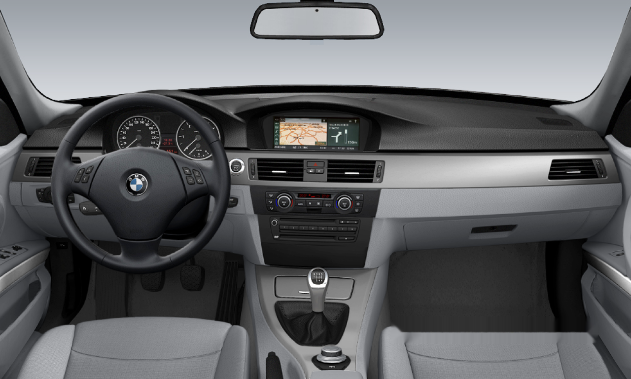 Interior of BMW 320d (E90), VIN WBAVC31030VB71017