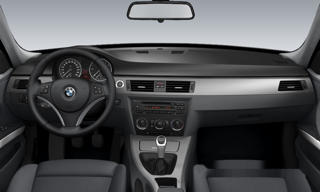 Interior of BMW 320d (E90), VIN WBAVC31030VC61252