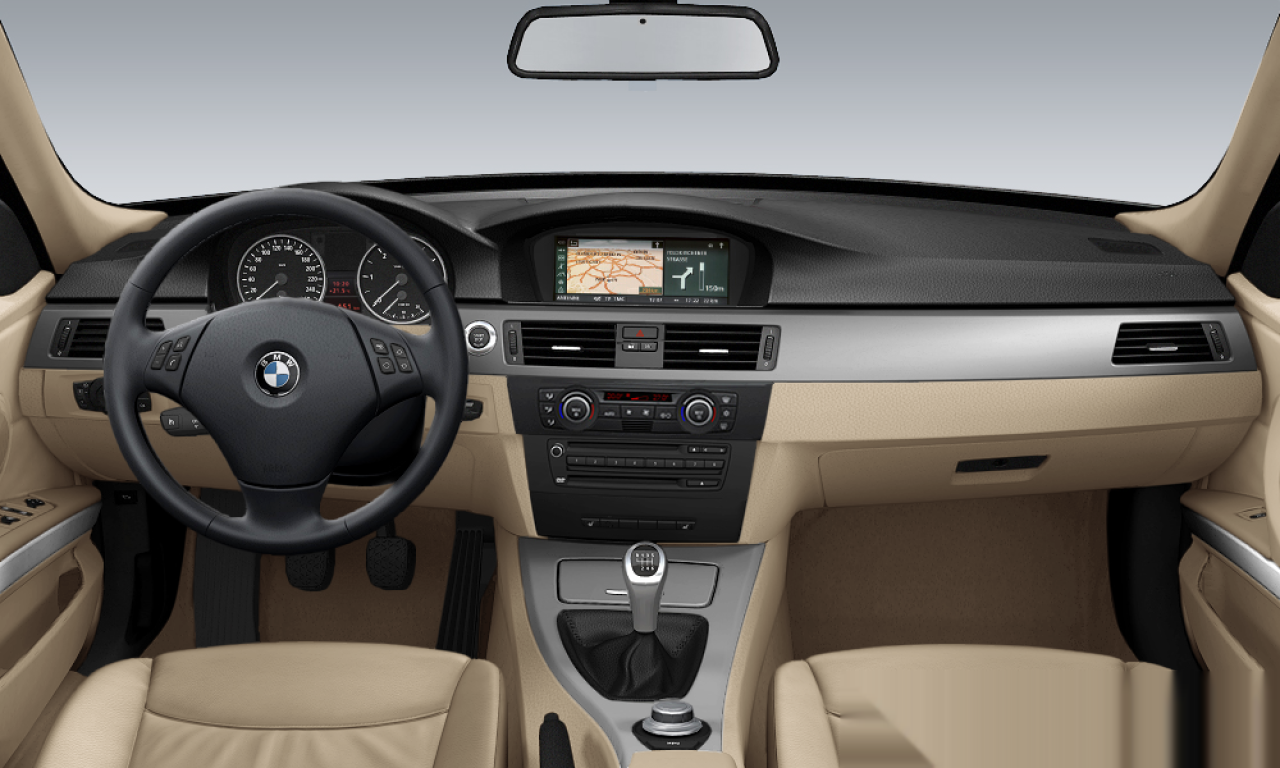 Interior of BMW 320d (E90), VIN WBAVC31060VG13918