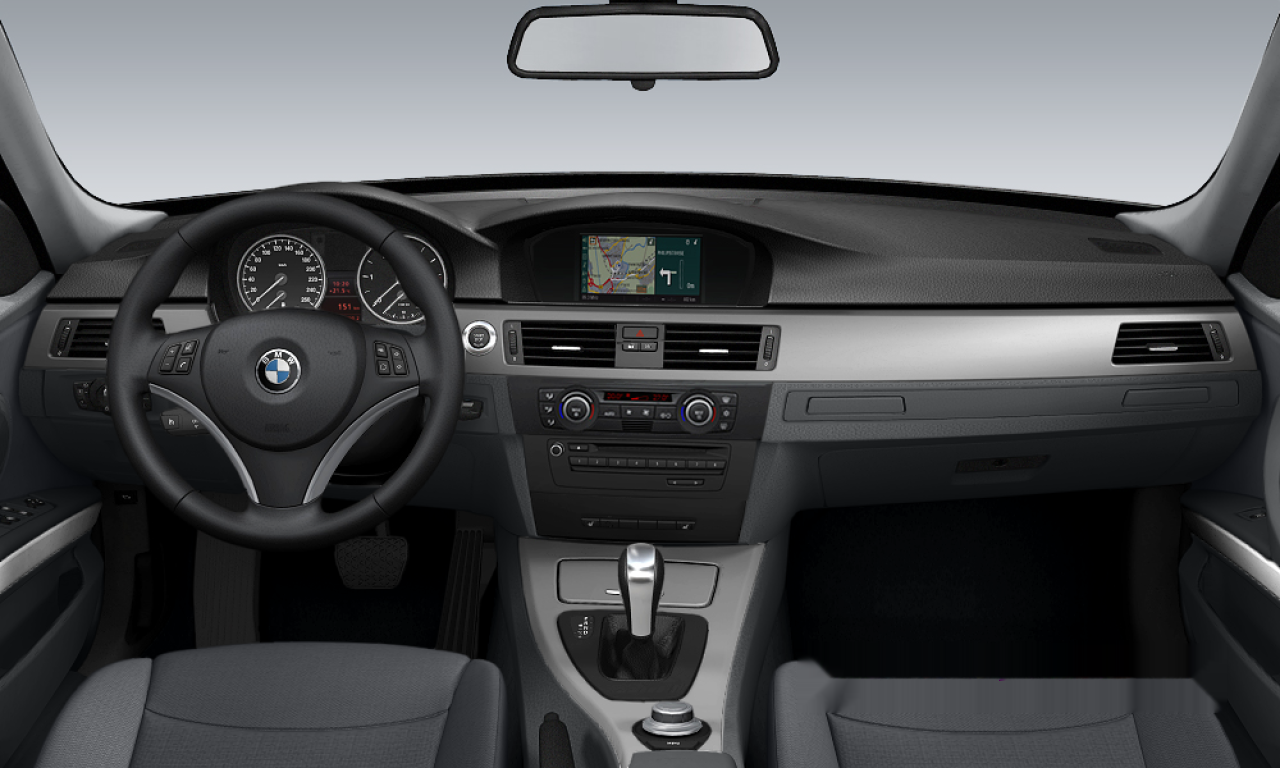 Interior of BMW 325d (E90), VIN WBAVC51030VD31201