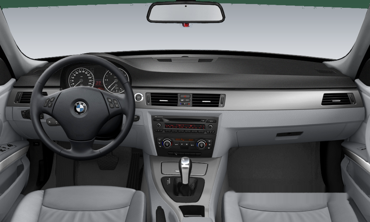 Interior of BMW 330d (E90), VIN WBAVC960X0ND37965