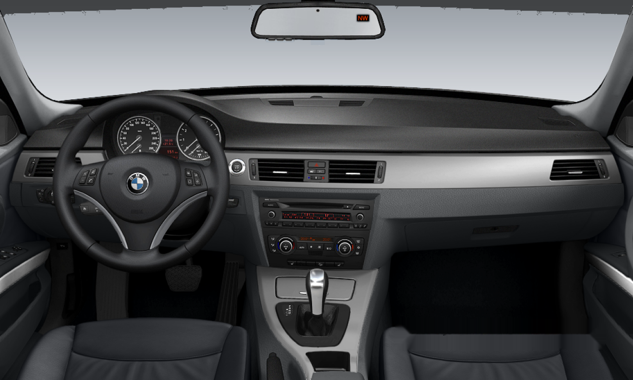 Interior of 2008 BMW 335xi (E90), VIN WBAVD53548A283343