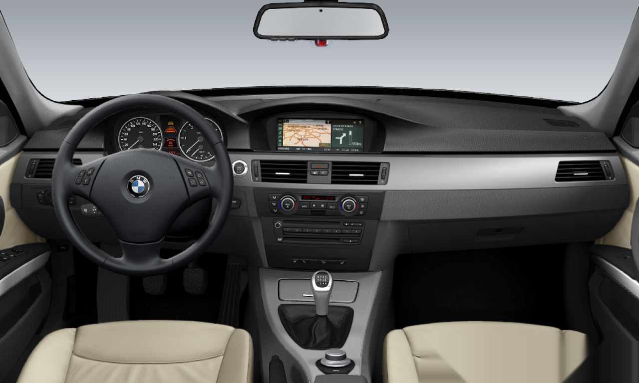 Interior of 2005 BMW 330xd (E90), VIN WBAVD91040FG96016