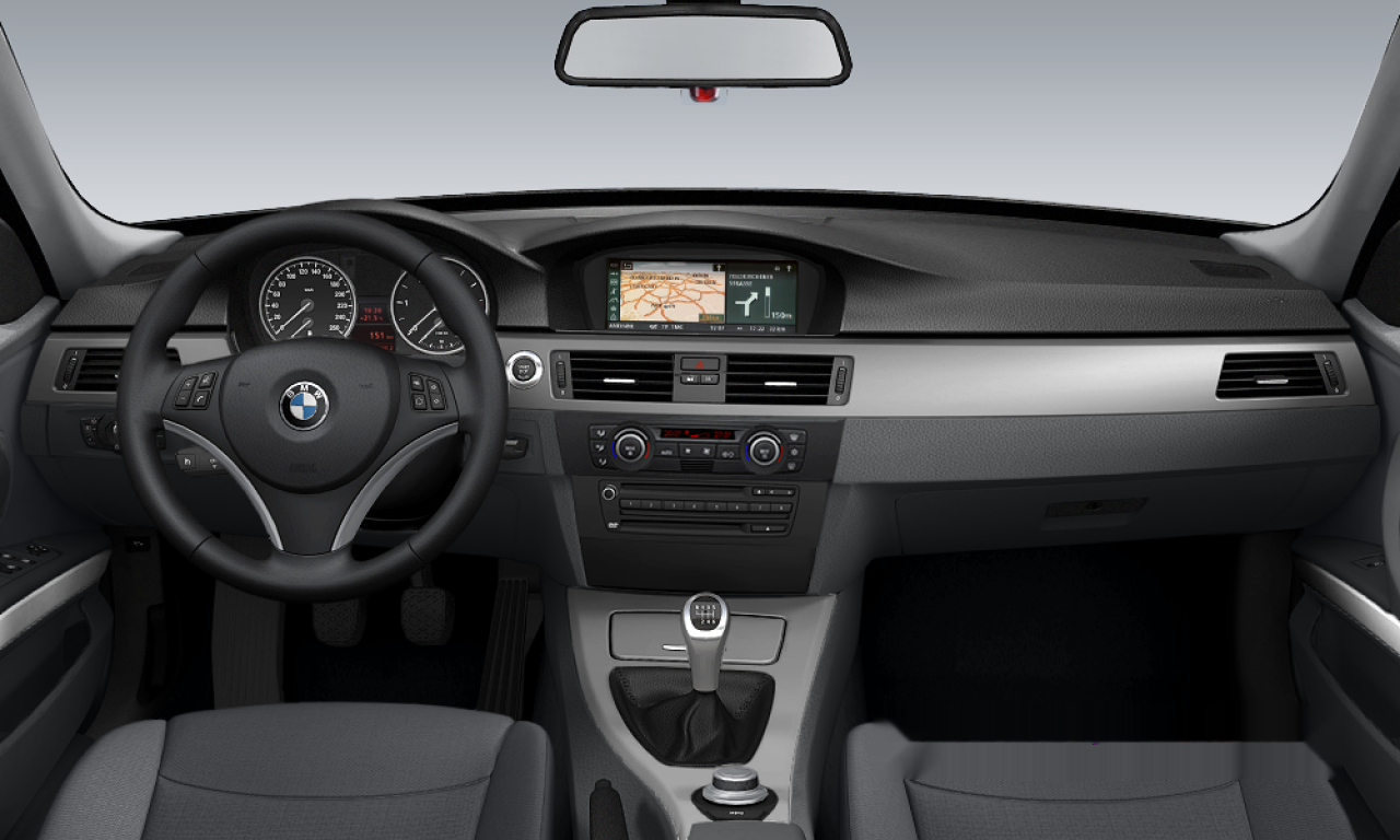 Interior of BMW 318d (E90), VIN WBAVG11060VH92308