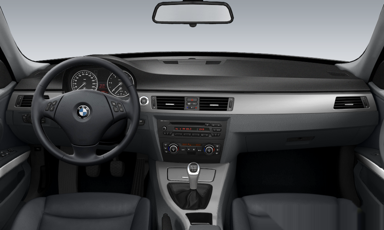 Interior of 2008 BMW 316i (E90), VIN WBAVG31010A395542