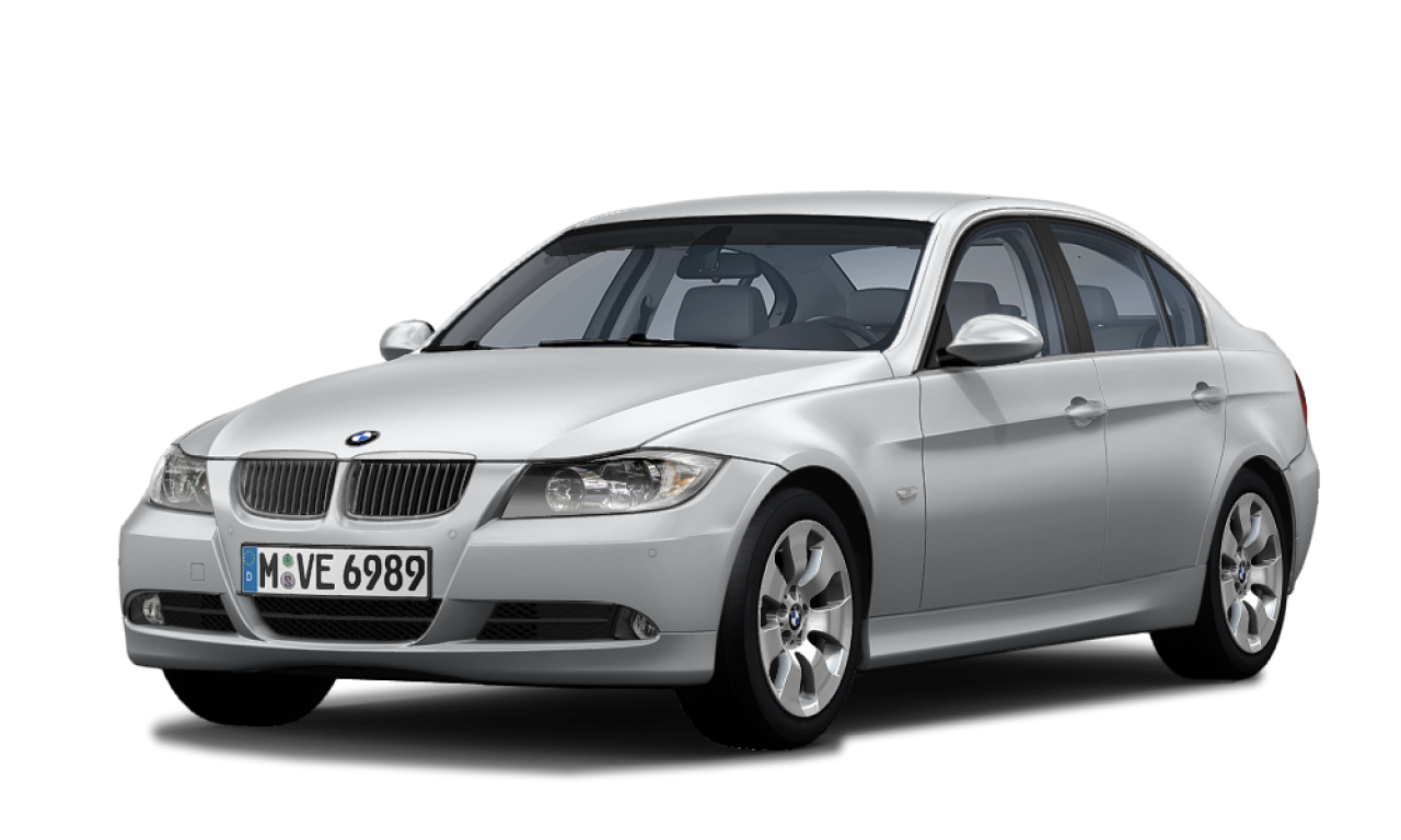 Exterior of BMW 325i (E90), VIN WBAVH36090NL07688