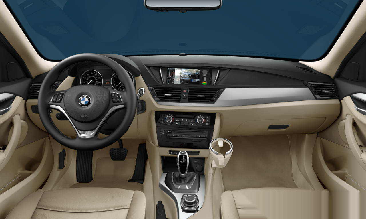 Interior of BMW X1 xDrive28i (E84), VIN WBAVL1C57FVY31904
