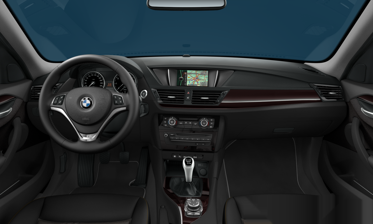 Interior of 2013 BMW X1 sDrive20i (E84), VIN WBAVL91050VU32812