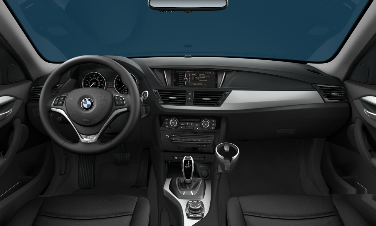 Interior of BMW X1 sDrive28i (E84), VIN WBAVM1C59EVW51707
