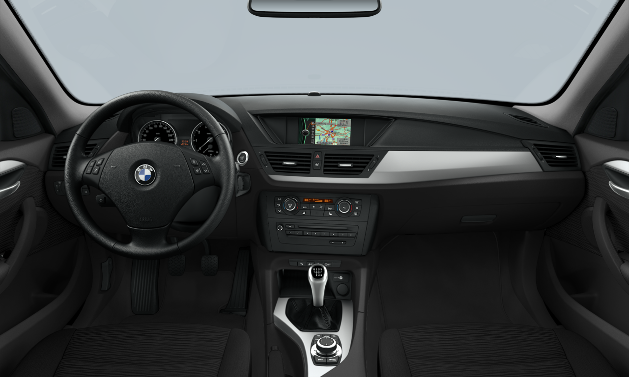 Interior of 2012 BMW X1 xDrive20i (E84), VIN WBAVM91070VU43839