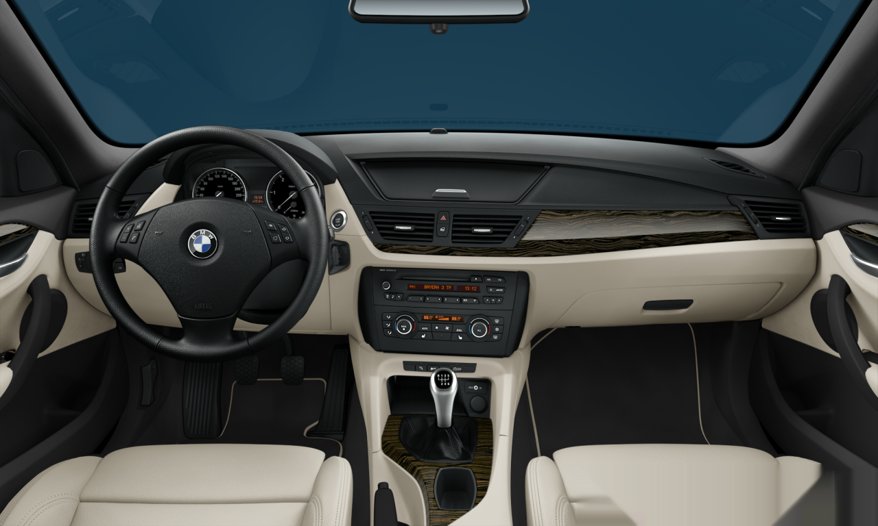 Interior of 2010 BMW X1 sDrive18d (E84), VIN WBAVN11070VN25584