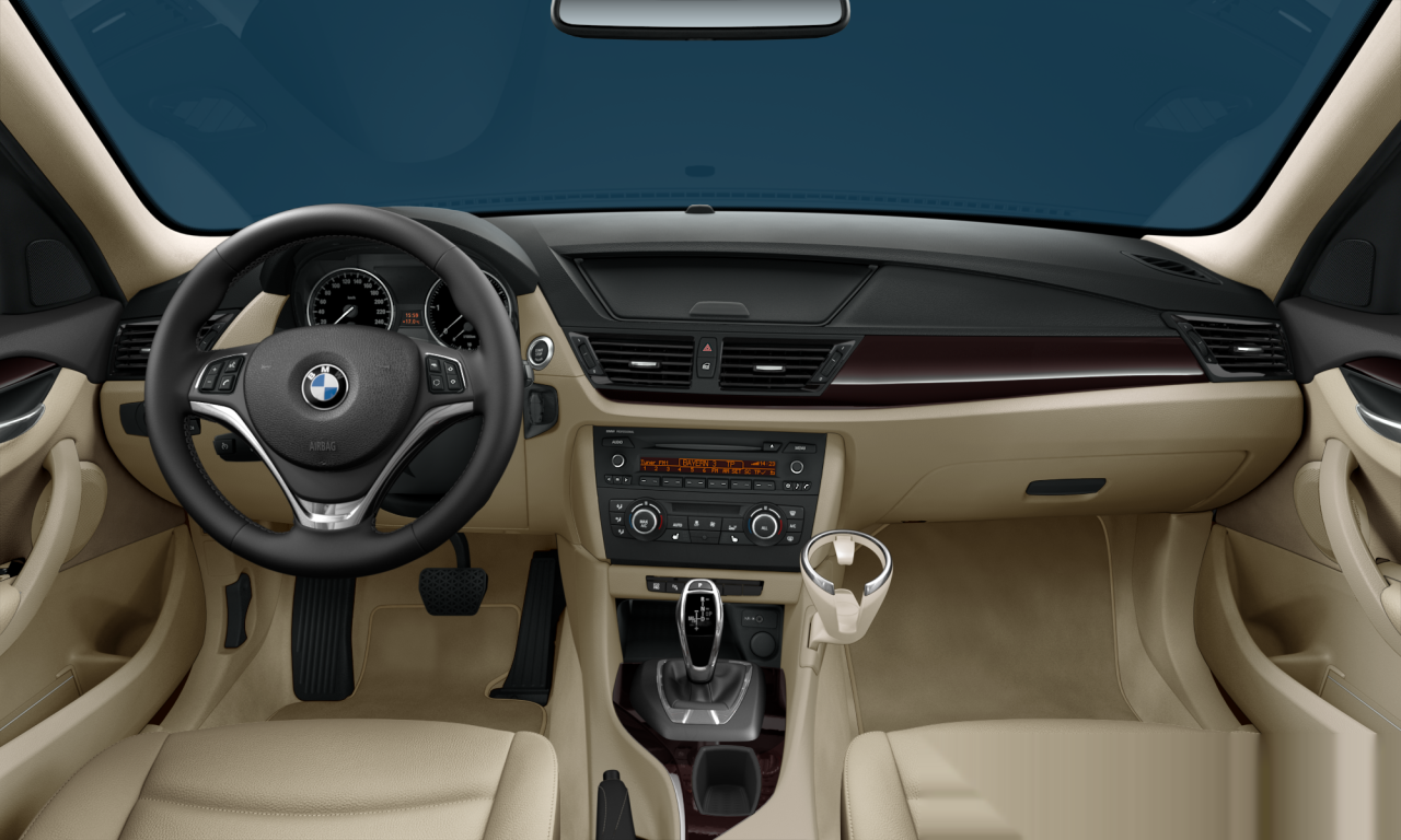 Interior of 2013 BMW X1 xDrive18d (E84), VIN WBAVP71000VW32635