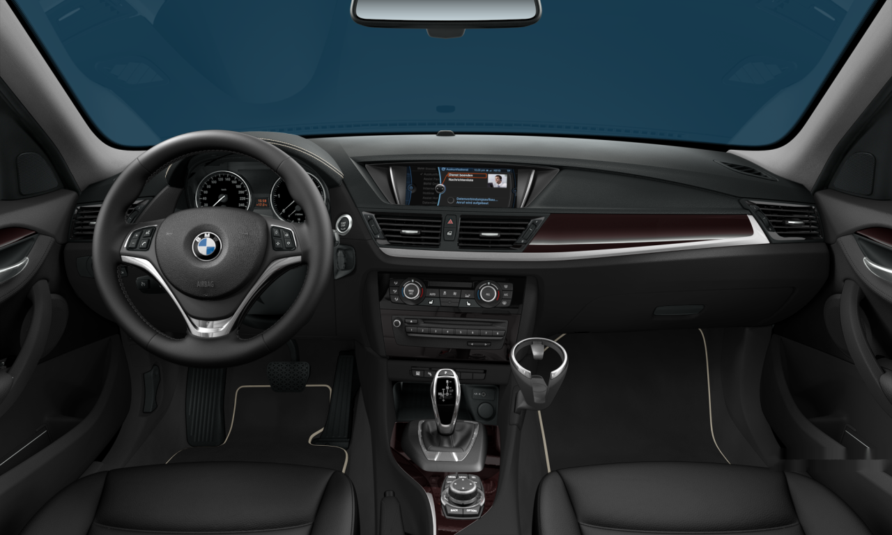 Interior of 2015 BMW X1 xDrive18d (E84), VIN WBAVP710X0V209688