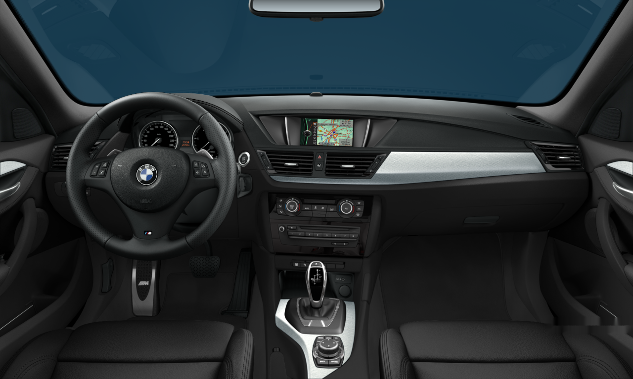 Interior of 2014 BMW X1 xDrive20d (E84), VIN WBAVP920X0VX27584