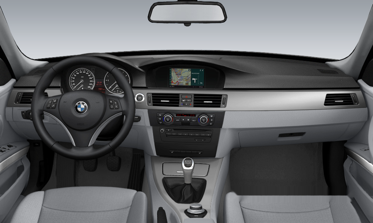 Interior of BMW 320i (E91), VIN WBAVR91070A101946
