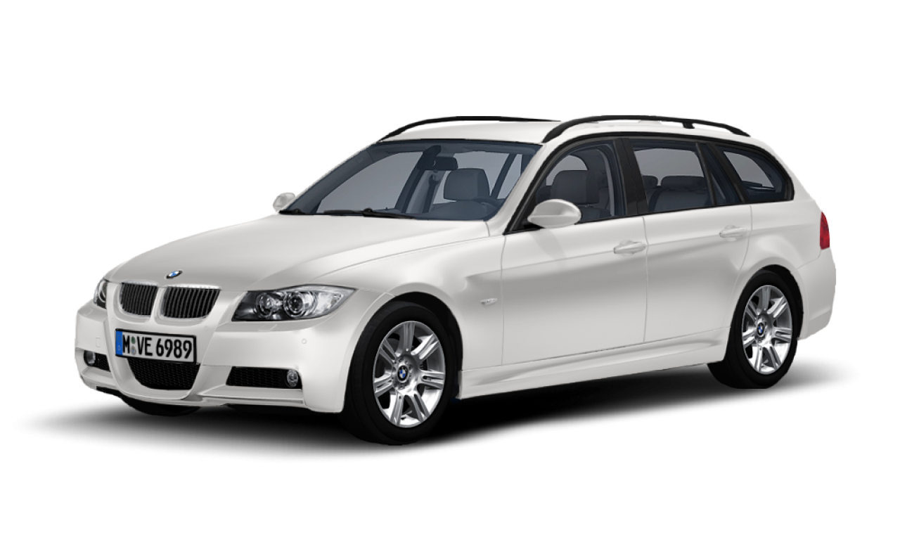 Exterior of BMW 325i (E91), VIN WBAVS11040KK67051