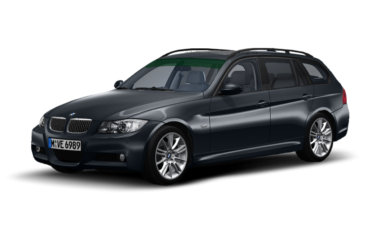 Exterior of BMW 335i (E91), VIN WBAVS72080FG43425