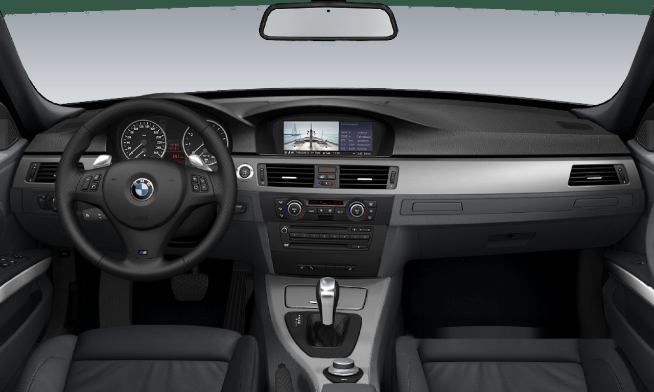 Interior of BMW 335i (E91), VIN WBAVS72080FG43425