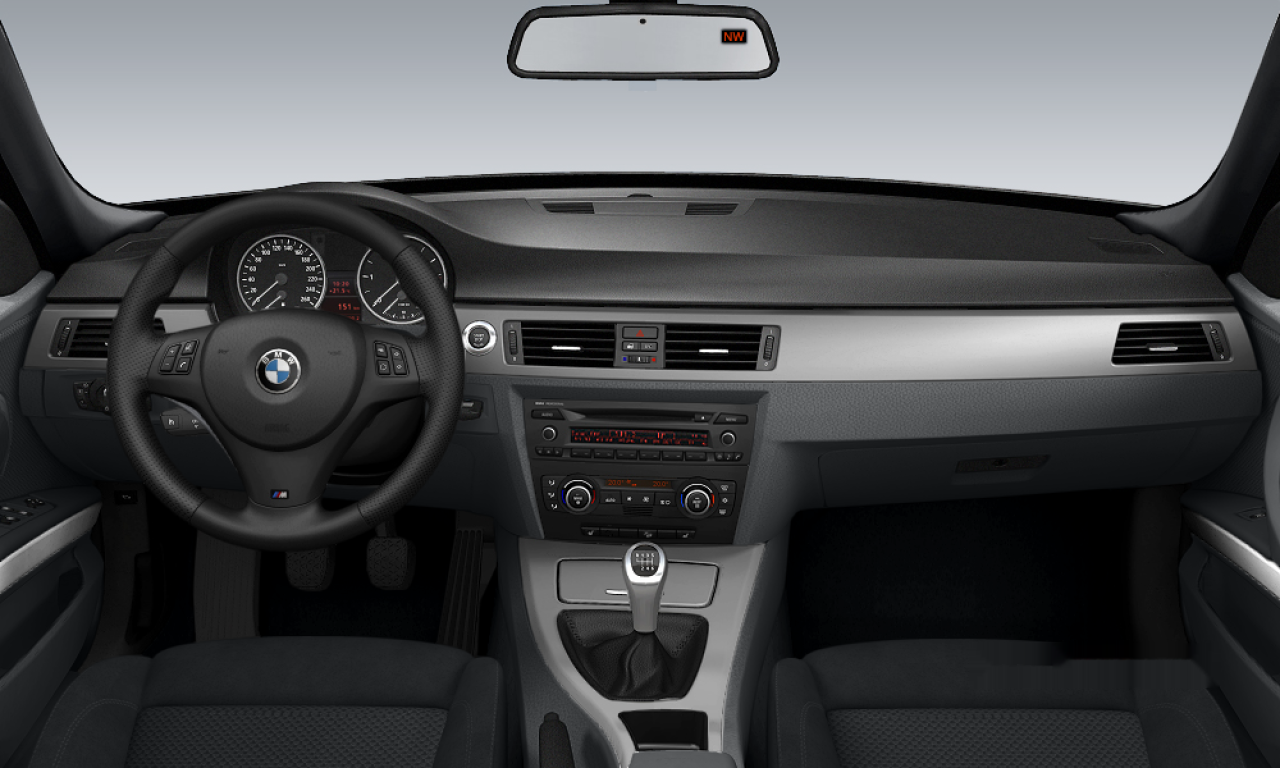 Interior of BMW 330xd (E91), VIN WBAVT91040KT86441