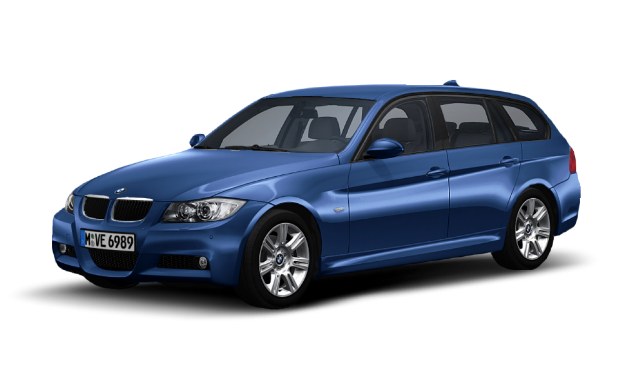 Exterior of BMW 320d (E91), VIN WBAVU31000K046276