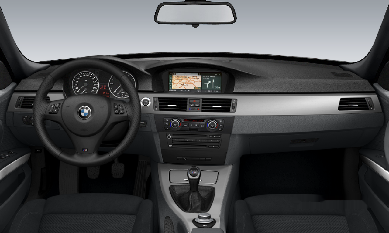 Interior of BMW 320d (E91), VIN WBAVU31000K046276