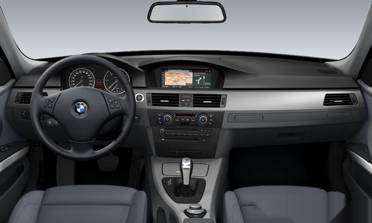 Interior of BMW 320d (E91), VIN WBAVU31000KZ01431