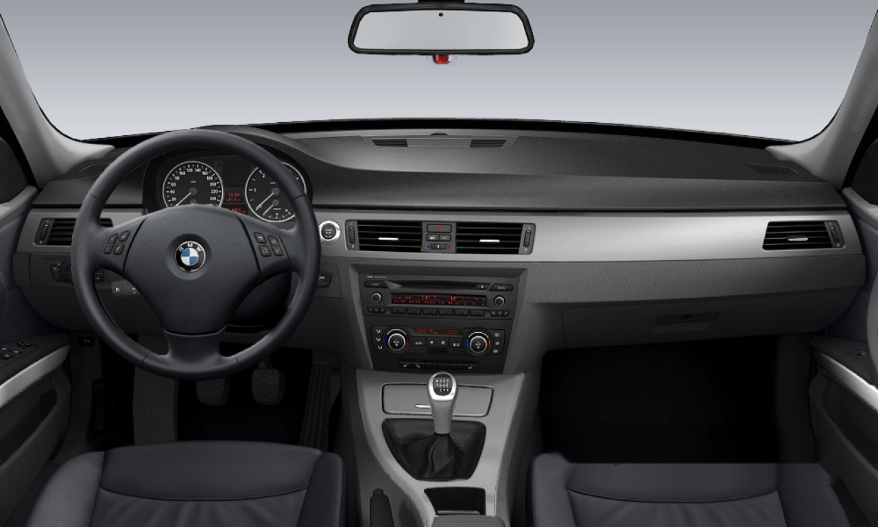 Interior of BMW 320d (E91), VIN WBAVU31020KY32936
