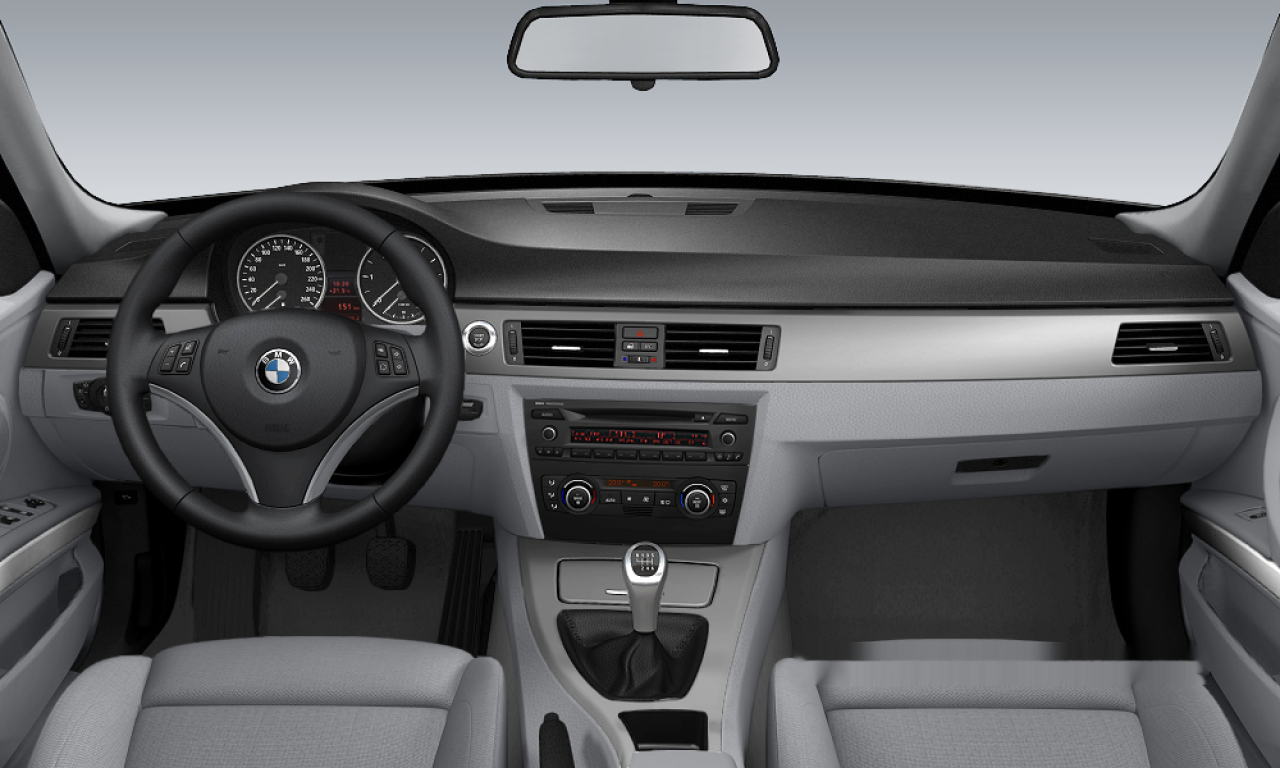 Interior of 2006 BMW 320d (E91), VIN WBAVU31030KY37532