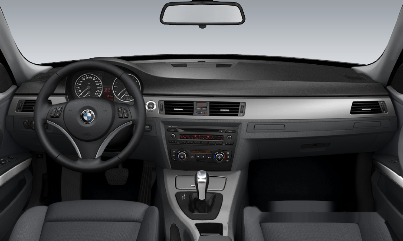 Interior of BMW 320d (E91), VIN WBAVU31030KZ06090