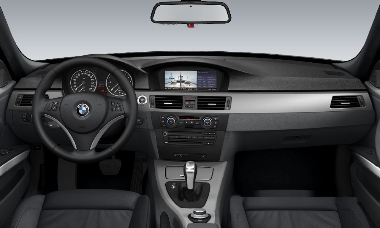 Interior of 2006 BMW 320d (E91), VIN WBAVU31060KZ09713