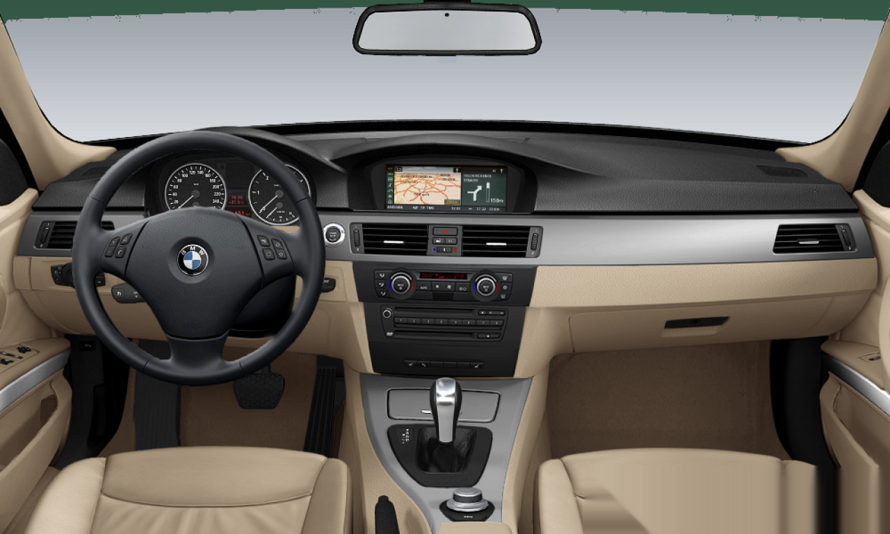 Interior of BMW 320d (E91), VIN WBAVU31070KZ22888