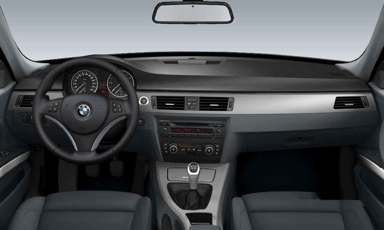 Interior of 2005 BMW 320d (E91), VIN WBAVU31080KY10374