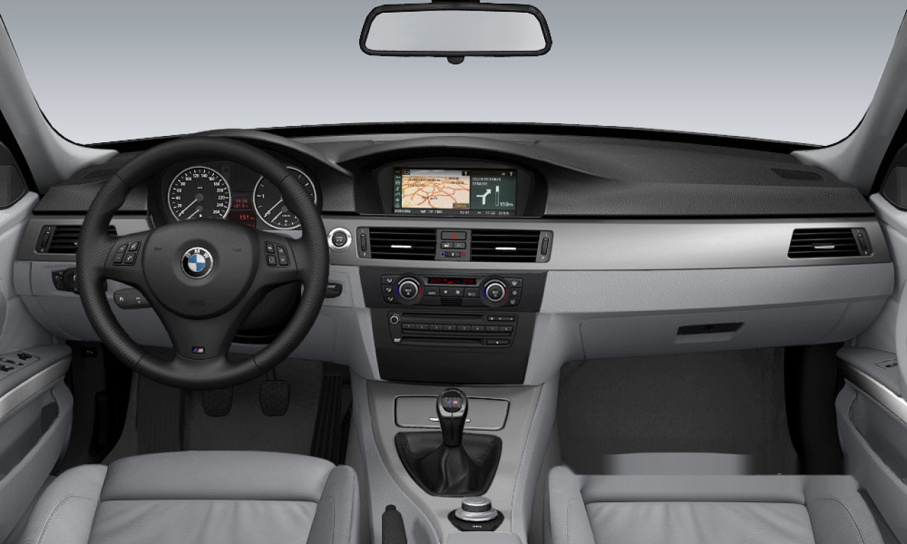 Interior of BMW 320d (E91), VIN WBAVU31080KY24369