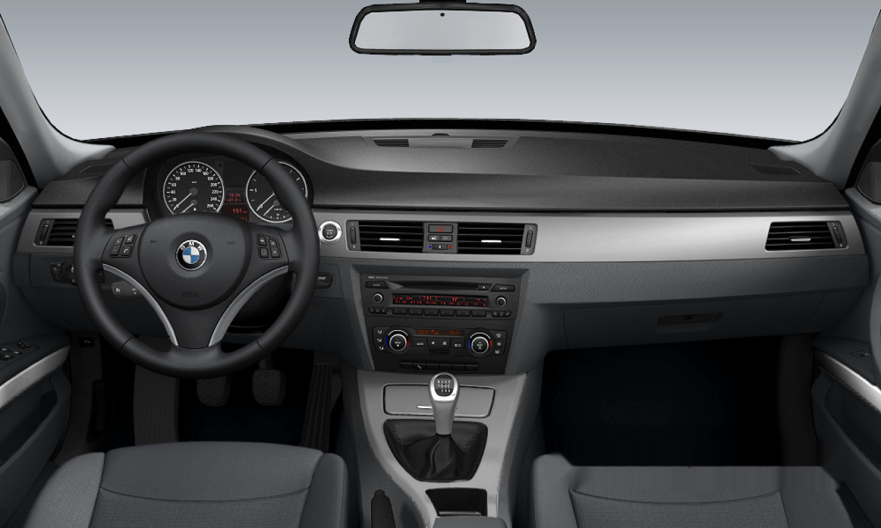 Interior of BMW 320d (E91), VIN WBAVU31090KY38362